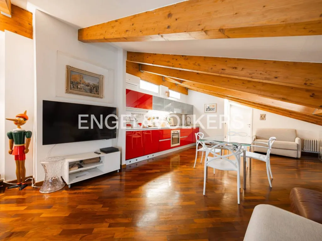 Séjour - Rustic Mansard with Terrace in Bologna