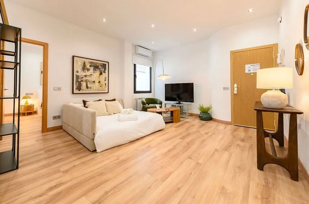 Soggiorno - Apartment with A/C in Goya, Madrid