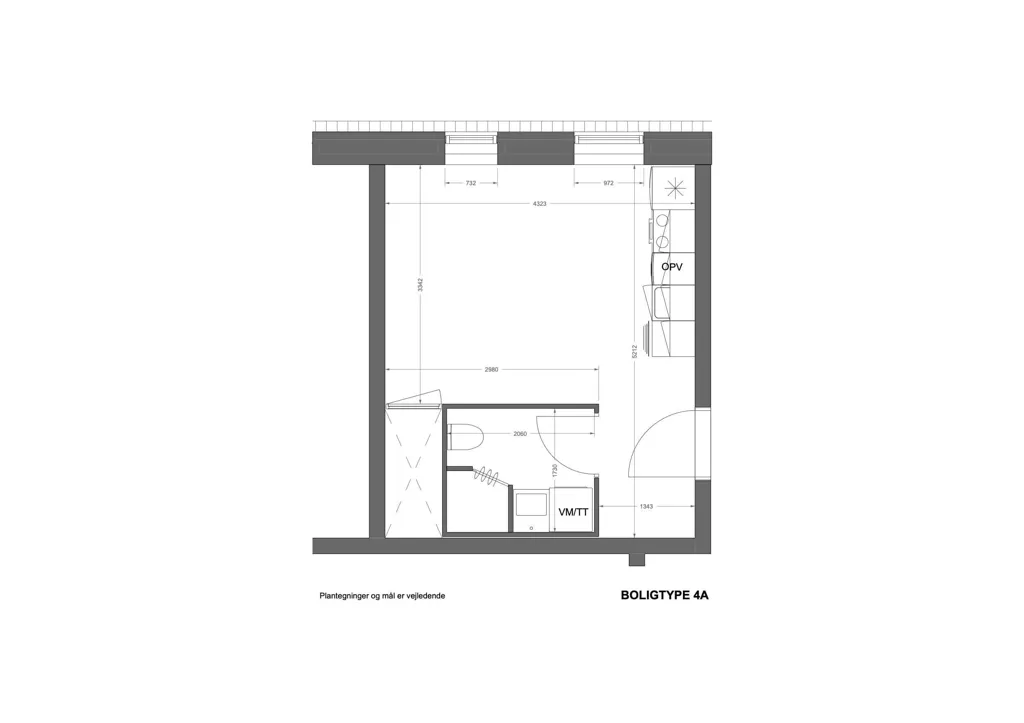 Plaan - 1-Bedroom Apartment with Terrace in Tilst