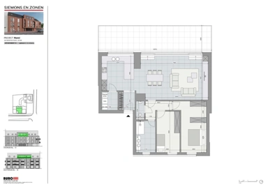 Plan - Penthouse avec Terrasse Ouest à Boom