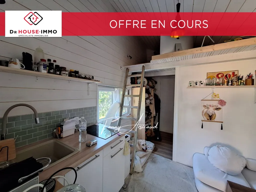 Köök - Tiny House with Canal View in L'Île-d'Elle