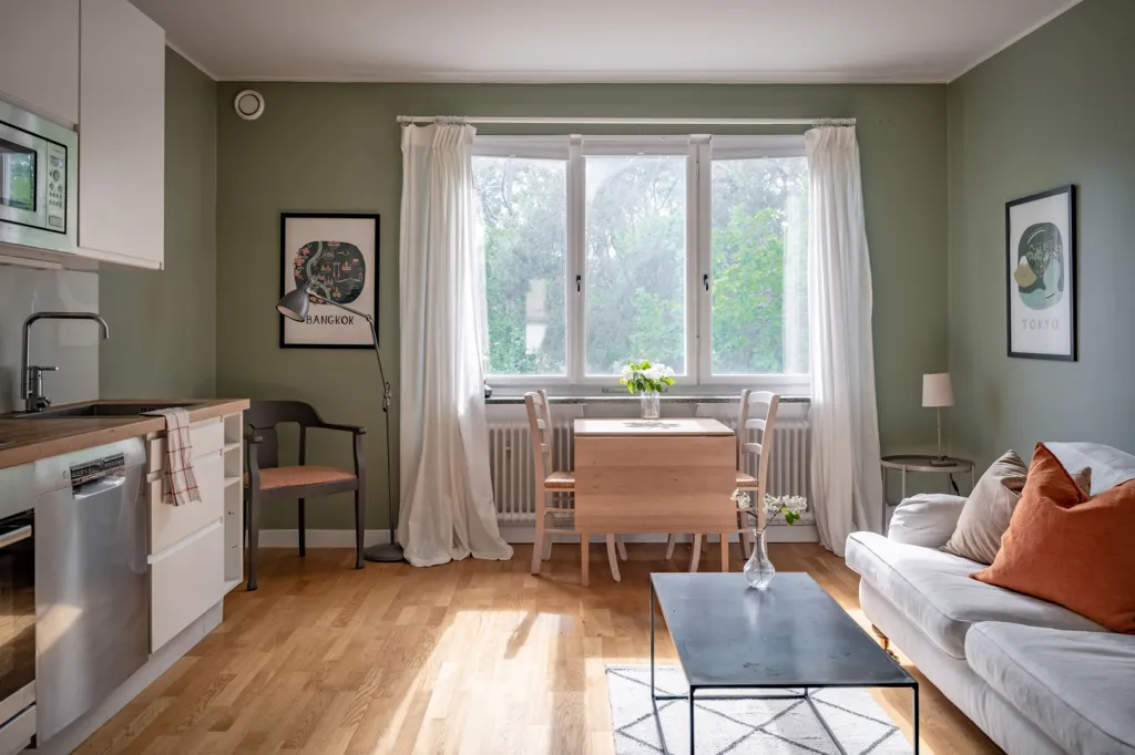 Séjour - Compact Two-Bedroom in Central Lidingö