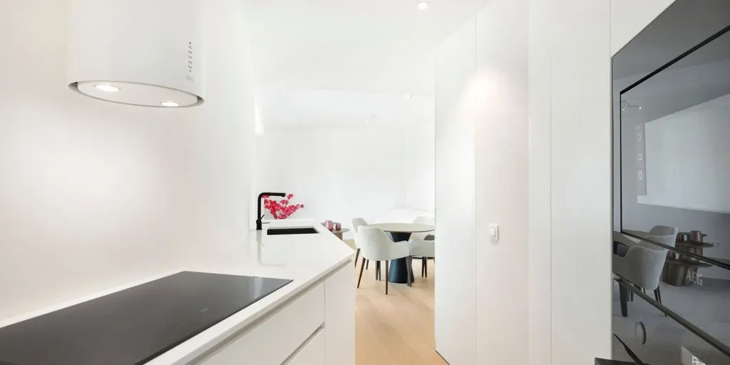 Cuisine - Duplex avec Vue Panoramique sur la Mer à Heist