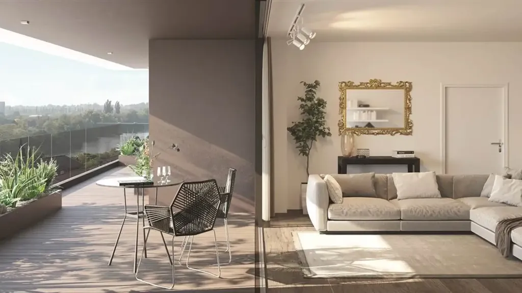 Séjour - Apartment with Garage in Verona