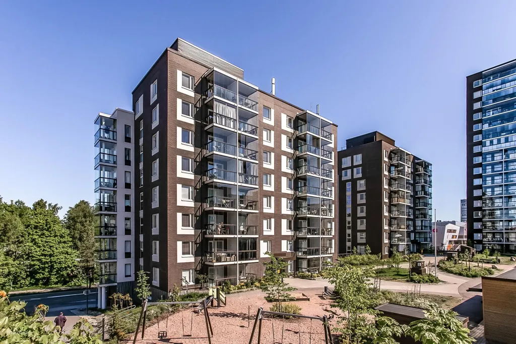Õhuvaade - Modern Studio with Balcony in Matinkylä, Espoo