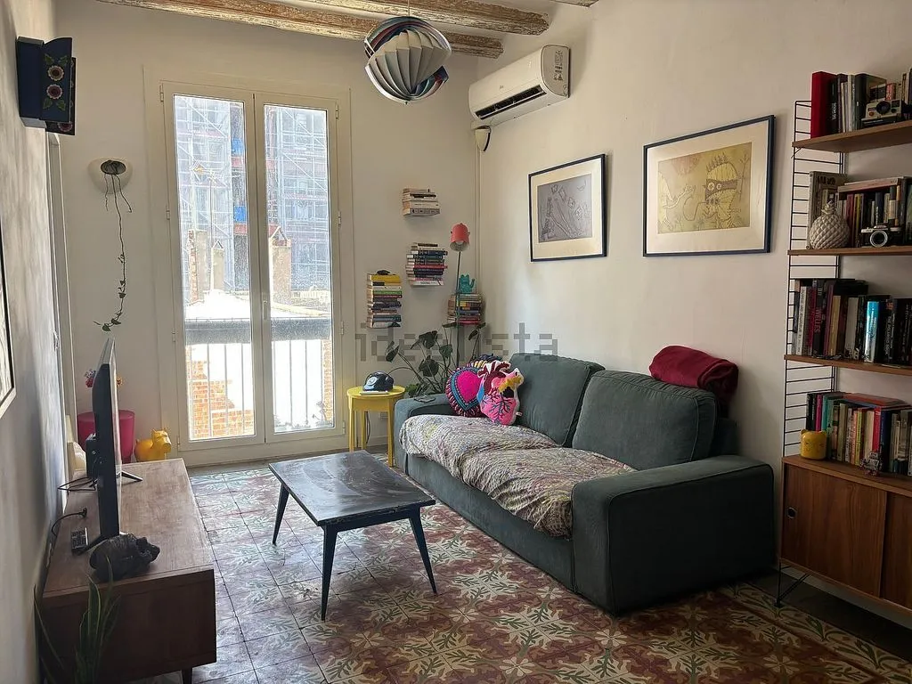 Séjour - Semi-Amuebled Flat with Terrace in El Raval