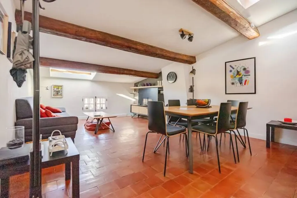 Salle à manger - Appartement de Charme en Dernier Étage au Centre d'Aix-en-Provence