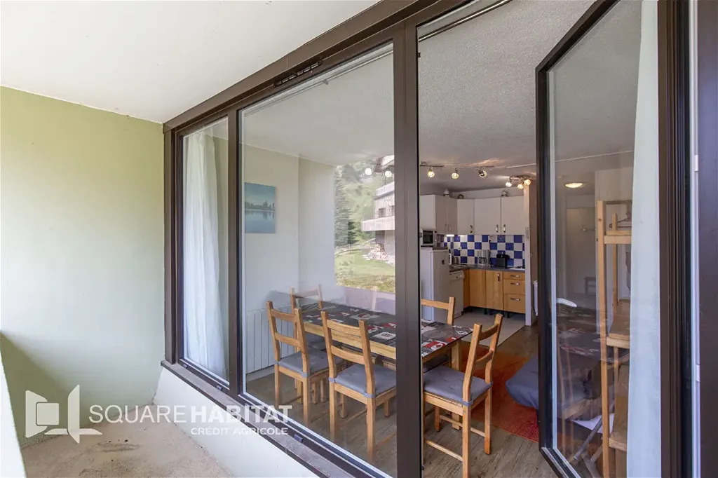 Balcony - 2-Bed Apartment with Balcony in La Mongie