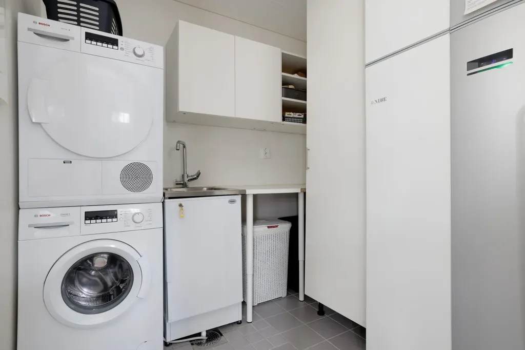Buanderie - Modern Apartment with Balcony in Ekeby-Almby