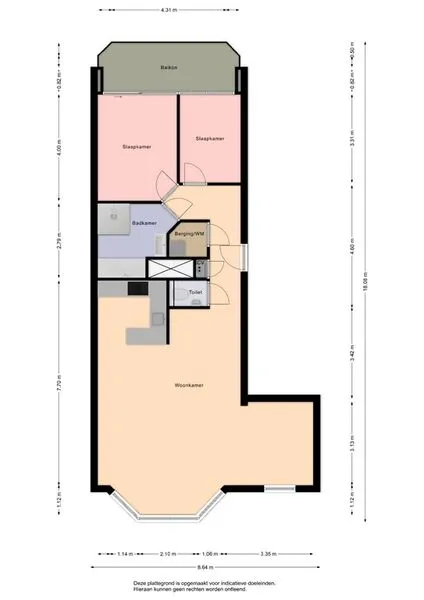 Plan - Modernised Apartment with Sea View in Cadzand