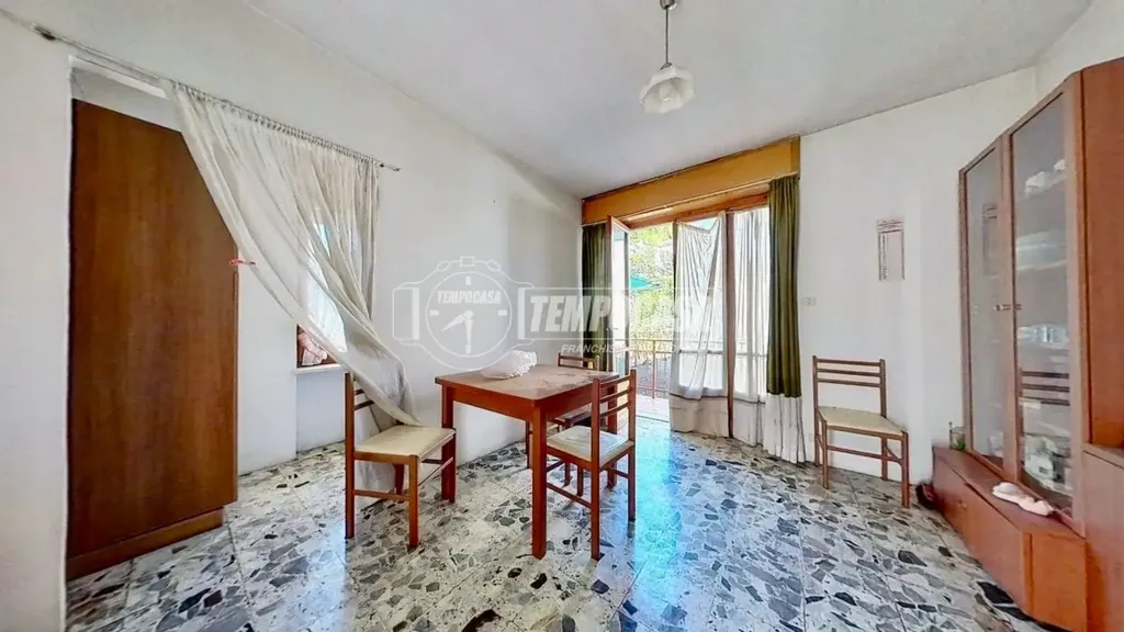 Dining Room - Terraced House with Panoramic Balcony in Pessinetto