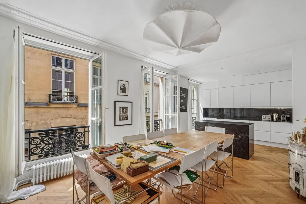 Söögituba - Modernised Parisian Apartment with Courtyard
