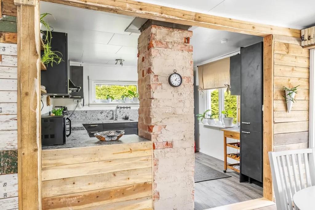 Köök - Charming Cottage with Garden in Norrköping
