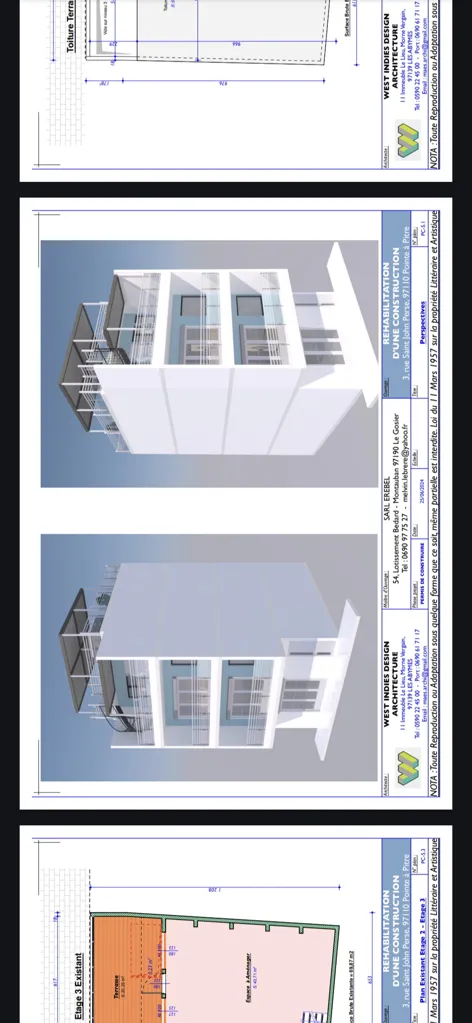 Appartement à Terminer avec Vue Mer à Pointe-à-Pitre