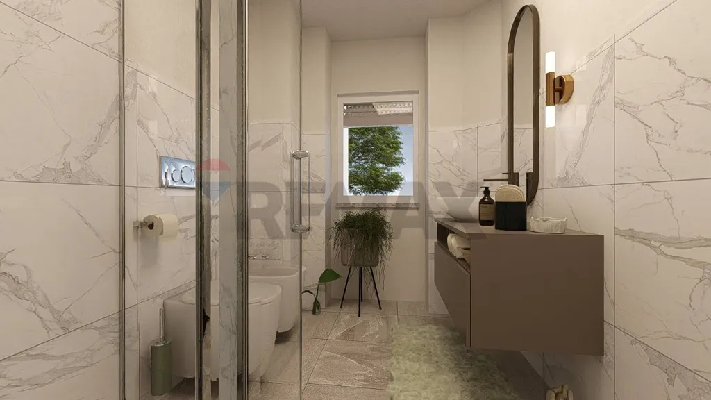 Bathrooms - Design Triplex with Terrace in Crenna, Gallarate