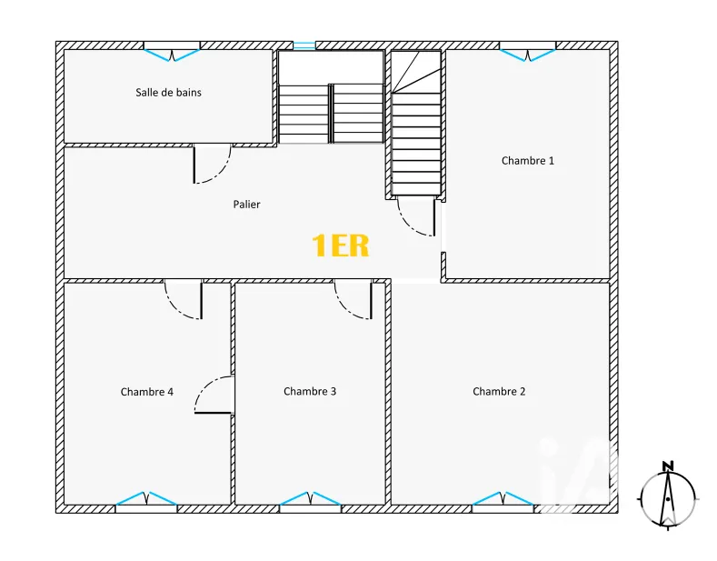Floor Plan - Former Forge with Potential in Jouy-sur-Morin