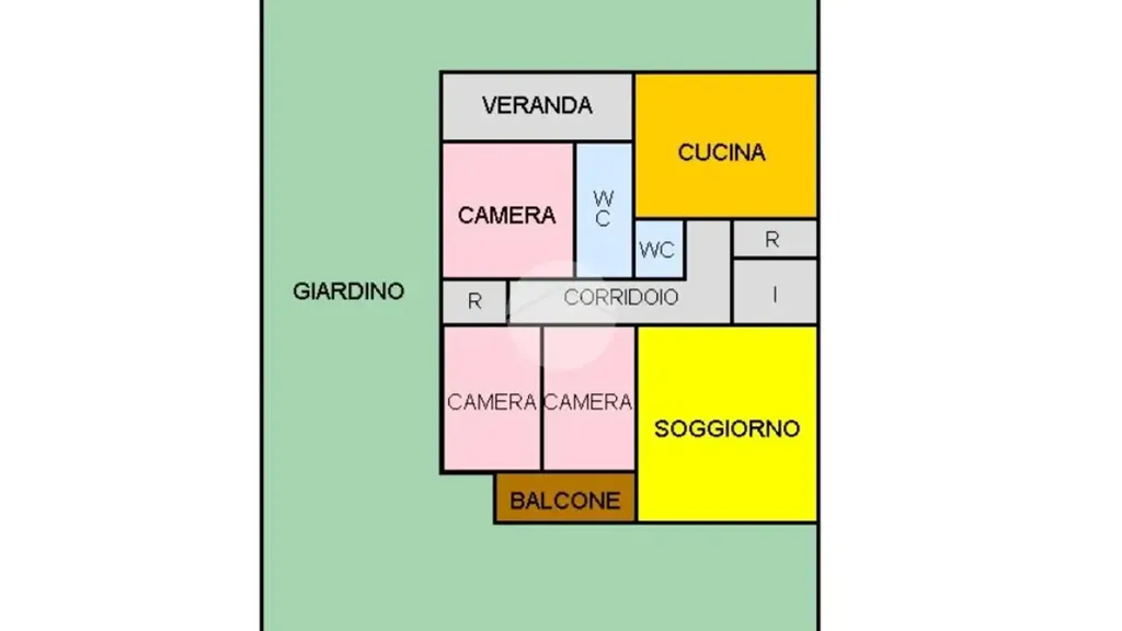 Plan - Spacious Apartment with Terrace in Palermo