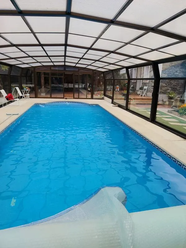Piscine - Chalet with Pool and Garden in O Carballo