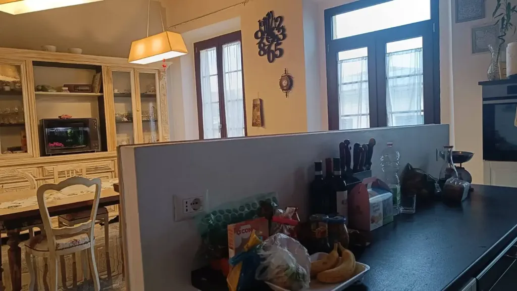 Köök - Rustic Apartment with Panoramic View in Santo Pietro Belvedere
