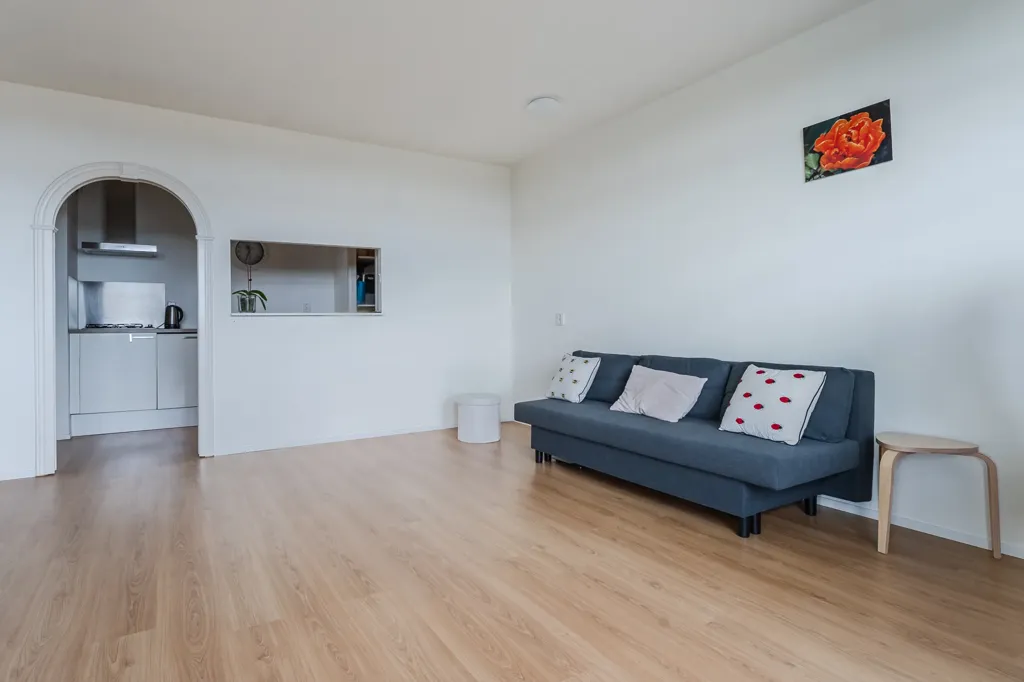 Séjour - Bright Two-Bedroom Flat with Panoramic View in Haarlem