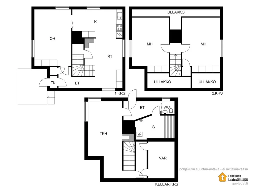 Plan - Rear-Facing House with Sauna in Finland
