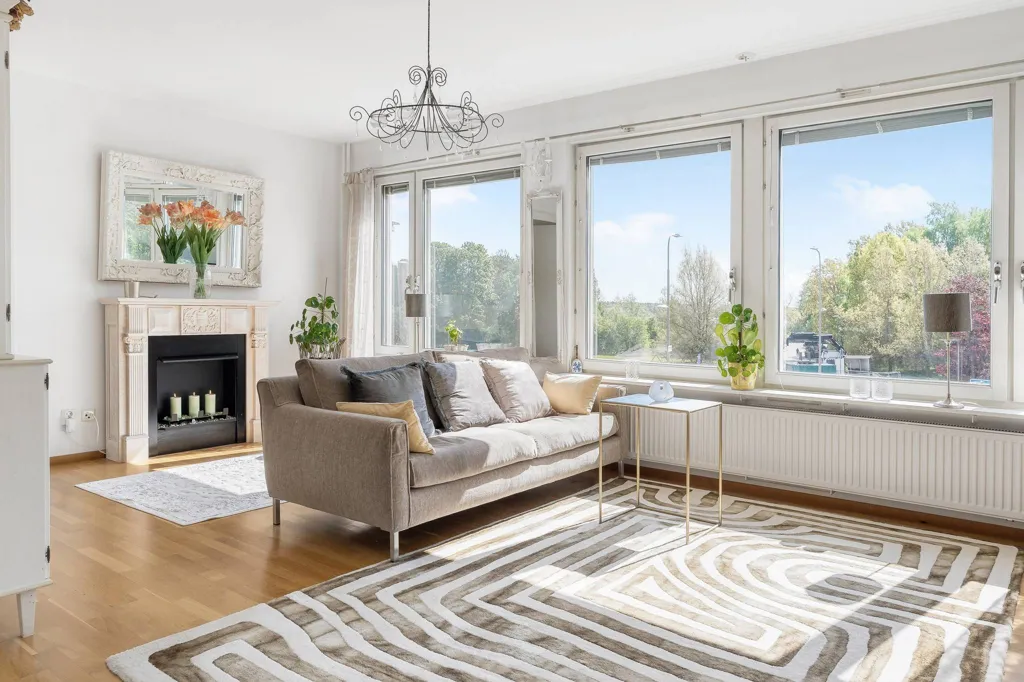 Séjour - Modern Apartment with Balcony near Farsta