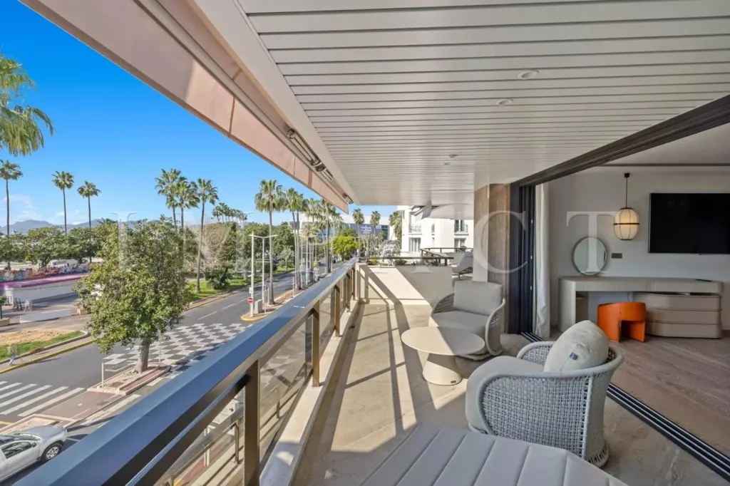 Balcon - Appartement de luxe avec terrasse à Cannes