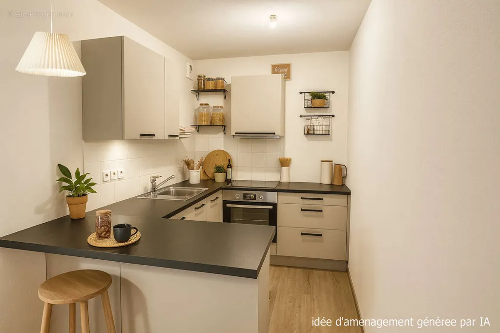 Cuisine - Appartement avec Terrasse et Parking à Aix-la-Duranne