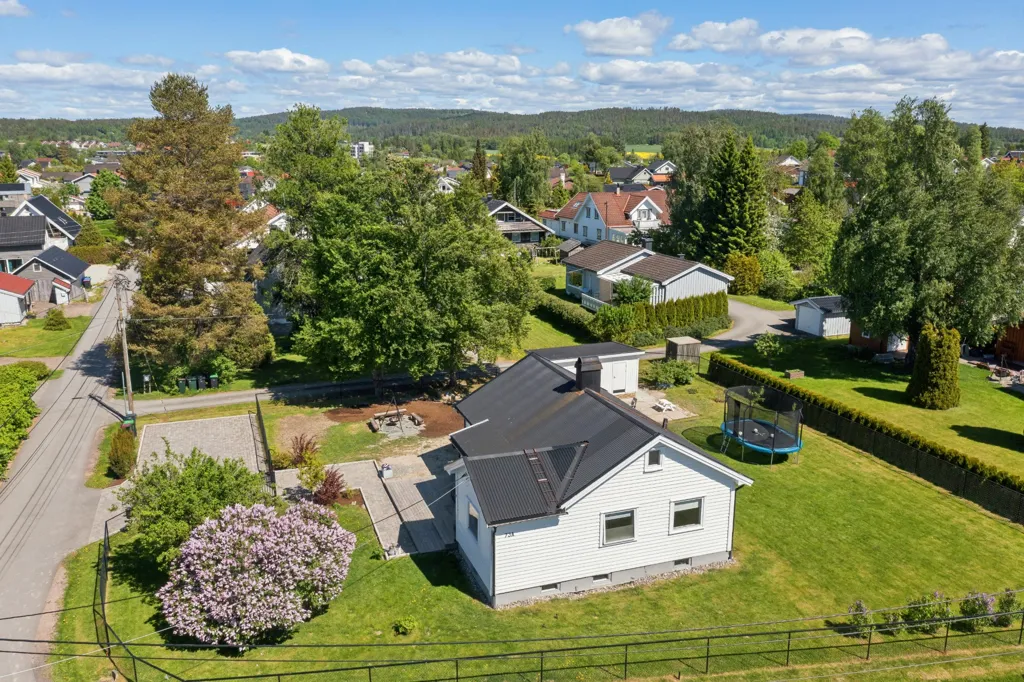 Vue aérienne - Modern Bungalow with Garden in Spikkestad