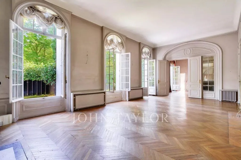 Séjour - Appartement Luxueux avec Jardin Privé à La Muette