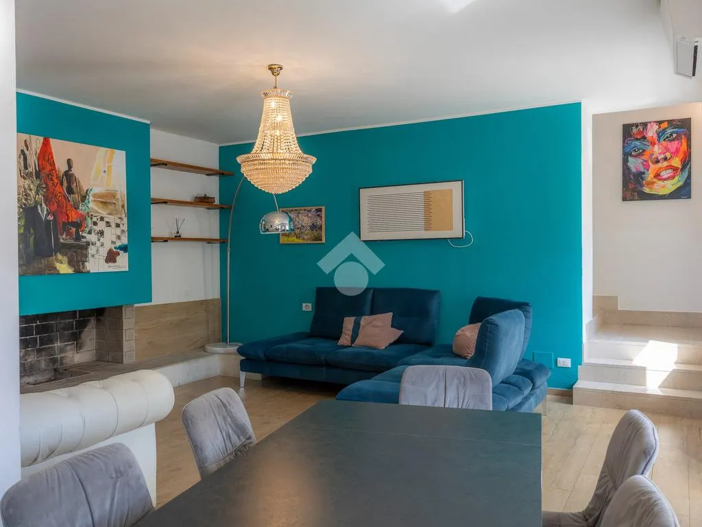Living Room - Rustic House with River View near Verona
