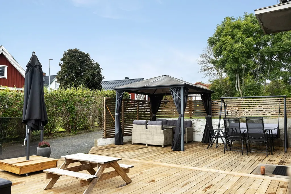 Terrasse - Villa with Harbour View in Nogersund