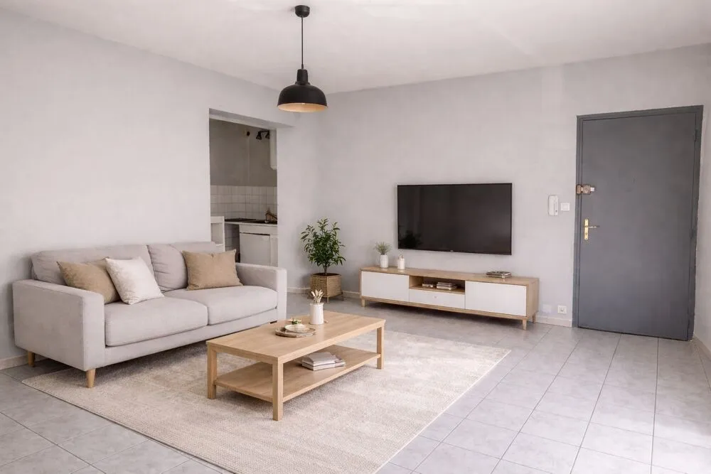 Séjour - Appartement T2 Lumineux à Albi