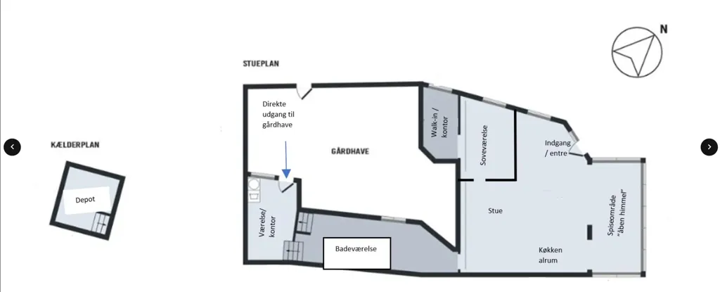 Plan - Renovated 3-Bed Flat with Balcony in Kolding Centre