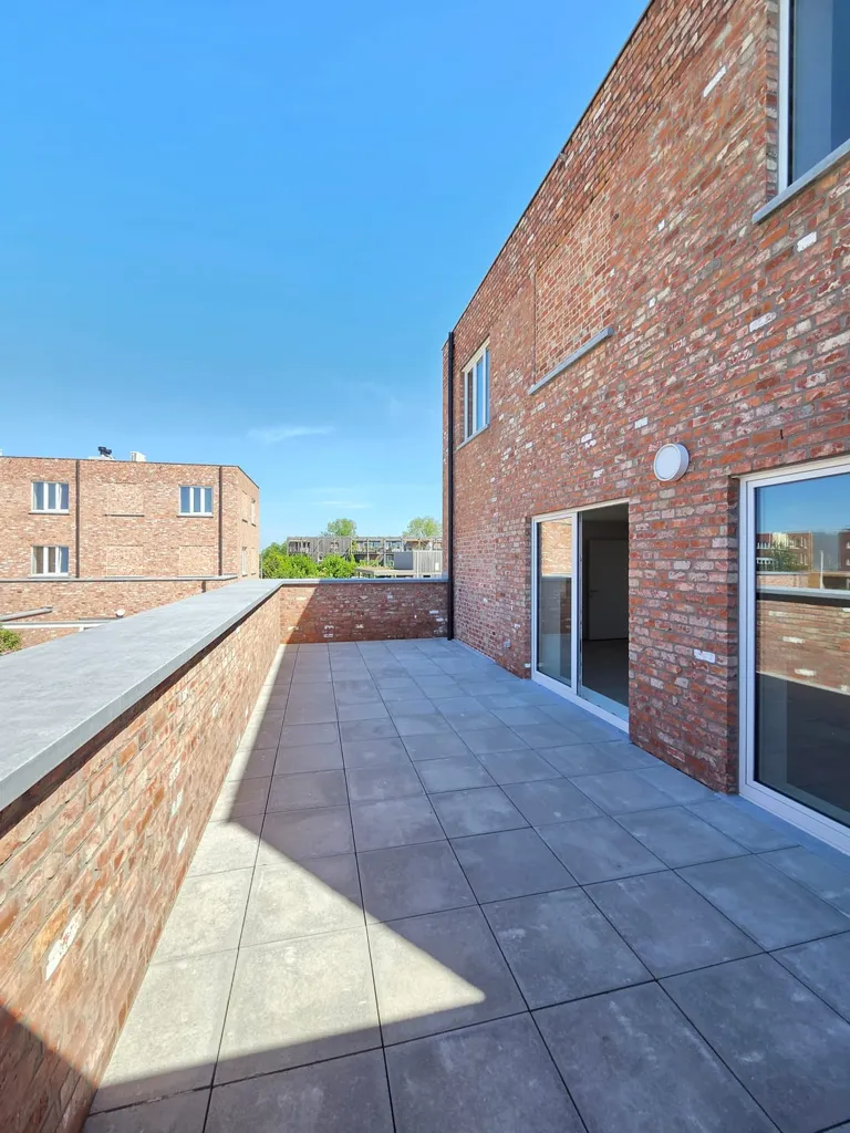Terrace - Duplex Apartment with Solar Panels in Sint-Niklaas