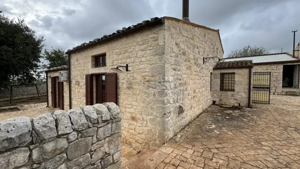 Exterior - Historic Stone Villa with Garden in Modica