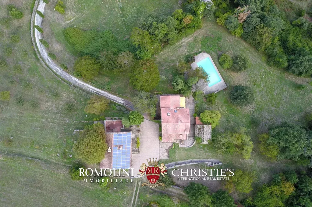 Vue aérienne - Organic Farm with Pool in Tuscany