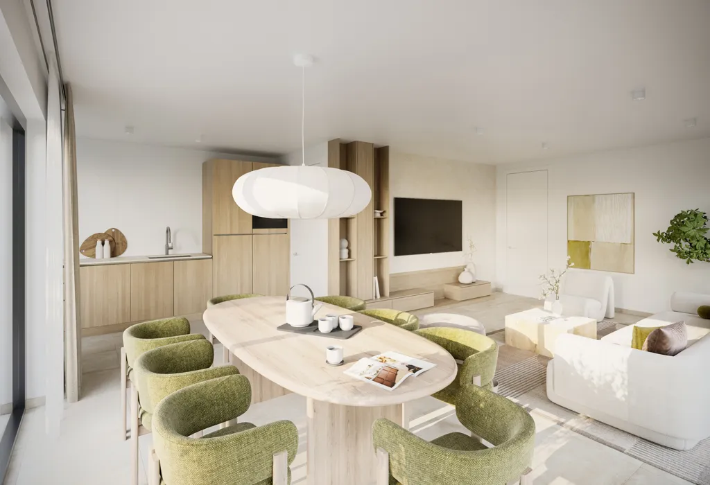 Sala da pranzo - Eco-Friendly Apartment with Terrace in Oostakker