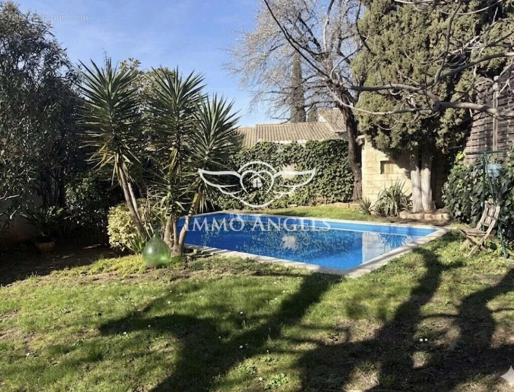 Pool - Character House with Garden in Mauguio Centre