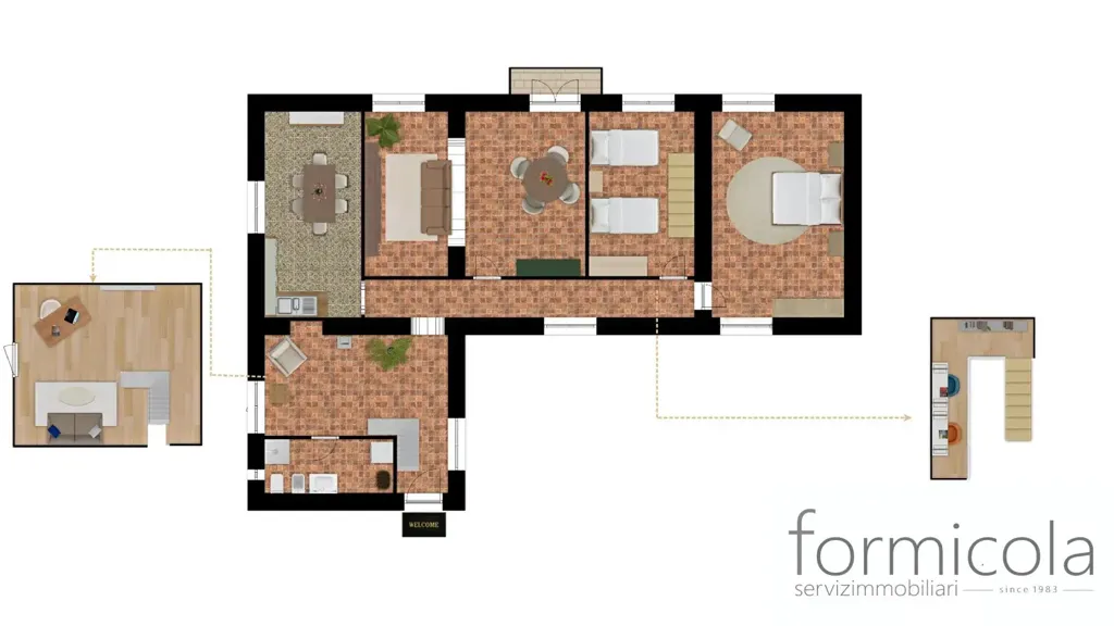 Planimetria - Appartamento con quadrupla esposizione a Napoli