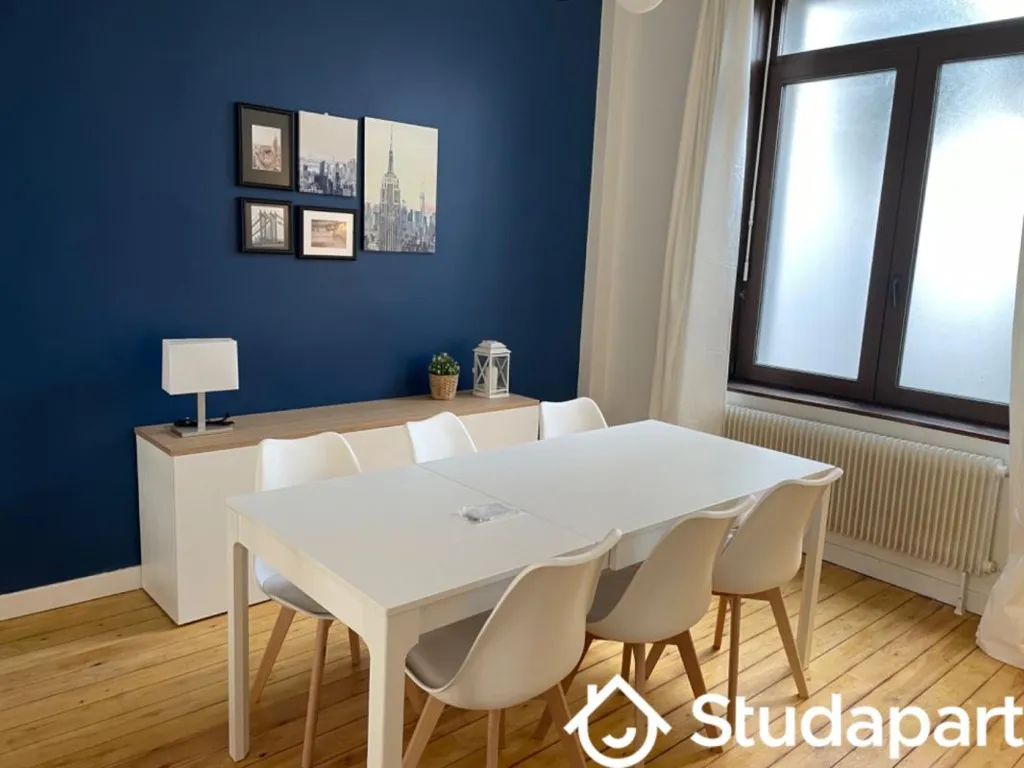 Salle à manger - Chambre en Colocation avec Équipements Neufs à Lens