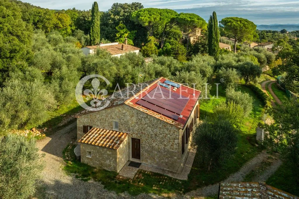 Vue aérienne - Luxury Farmhouse with Pool in Monteriggioni
