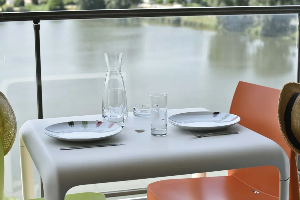Terrasse - Studio avec Balcon et Vue Lac à Bruges
