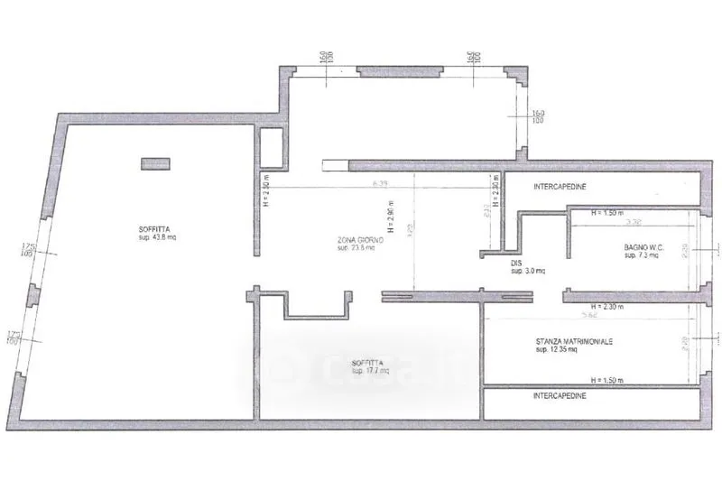 Planimetria - Duplex House with Balcony in Muggia