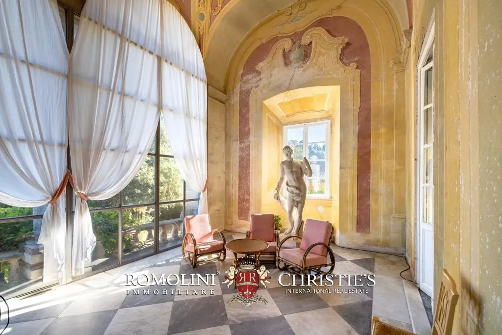 Séjour - Frescoed Villa with Garden near Lucca