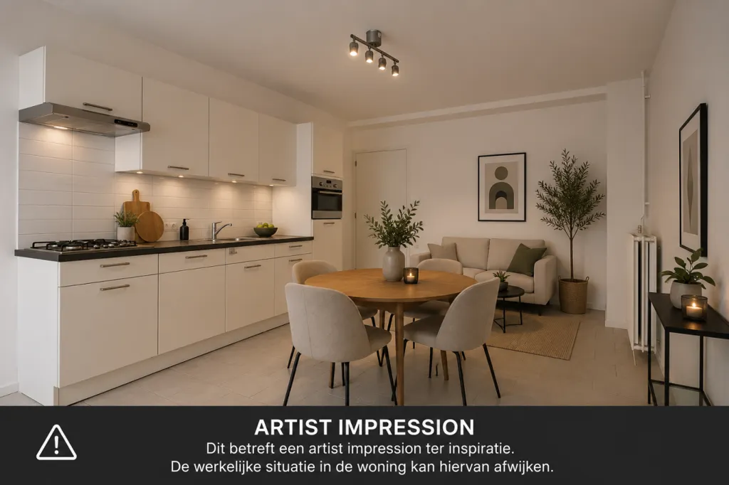 Cuisine - Modern Ground Floor Flat with Terrace in Oss