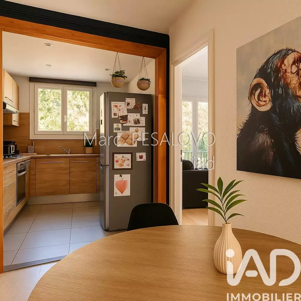 Kitchen - Traversant Apartment with Balcony in Perpignan