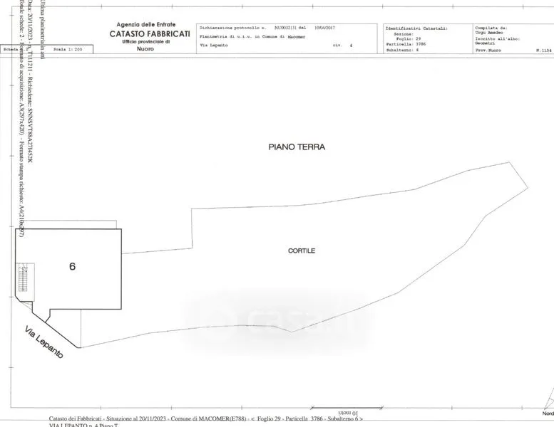 Plan - Ground Floor Apartment with Garden in Macomer
