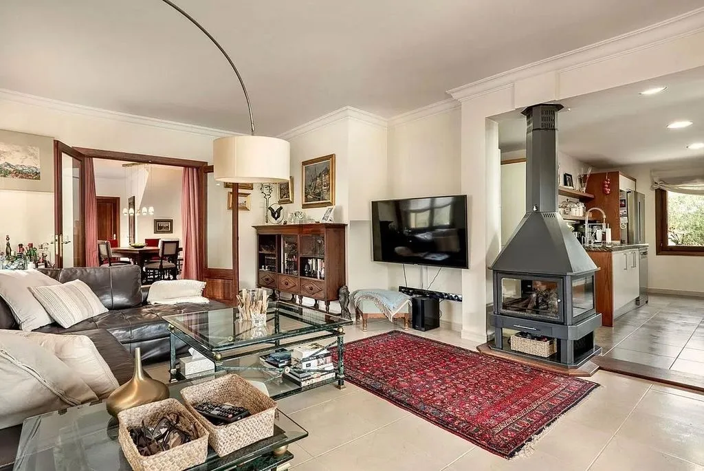 Salón - Casa independiente con piscina en Puntiró, Palma