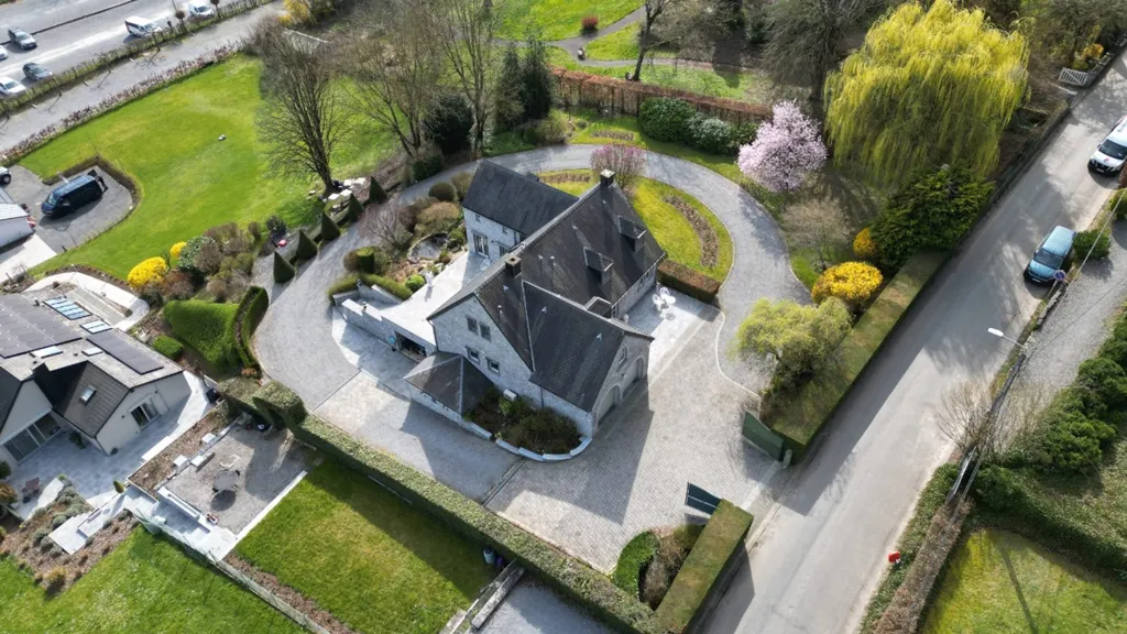 Vue aérienne - Maison avec Jardin Sud-Est à Durbuy